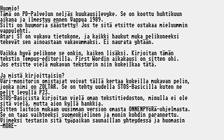 PD-Palvelu Kuukausilevyke 1989 / 04 — screenshot 1