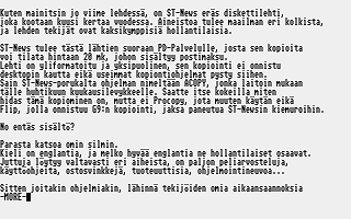 PD-Palvelu Kuukausilevyke 1989 / 04 atari screenshot
