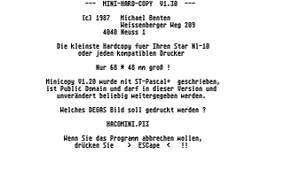 PD-Palvelu Kuukausilevyke 1989 / 08 atari screenshot