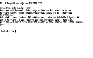 PD-Palvelu Kuukausilevyke 1989 / 08 atari screenshot