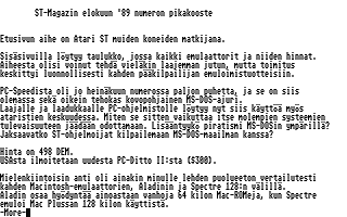 PD-Palvelu Kuukausilevyke 1989 / 08 atari screenshot