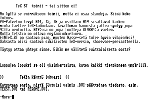 PD-Palvelu Kuukausilevyke 1989 / 08 atari screenshot