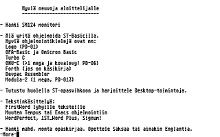 PD-Palvelu Kuukausilevyke 1989 / 09 atari screenshot