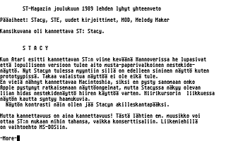 PD-Palvelu Kuukausilevyke 1989 / 12 atari screenshot