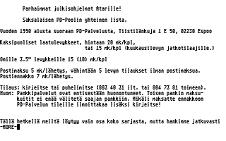 PD-Palvelu Kuukausilevyke 1990 / 02 atari screenshot