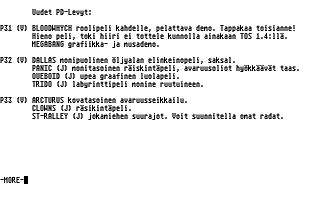 PD-Palvelu Kuukausilevyke 1990 / 02 atari screenshot