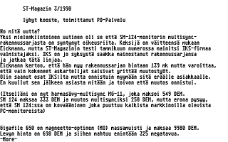 PD-Palvelu Kuukausilevyke 1990 / 04 atari screenshot