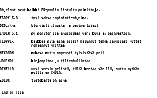 PD-Palvelu Kuukausilevyke 1990 / 04 atari screenshot