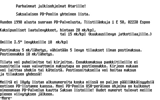 PD-Palvelu Kuukausilevyke 1990 / 06 atari screenshot