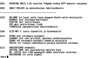 PD-Palvelu Kuukausilevyke 1990 / 07 atari screenshot