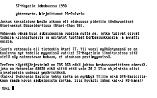 PD-Palvelu Kuukausilevyke 1990 / 11 atari screenshot