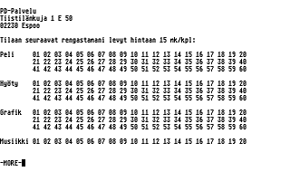 PD-Palvelu Kuukausilevyke 1990 / 11 atari screenshot