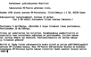 PD-Palvelu Kuukausilevyke 1990 / 11 atari screenshot