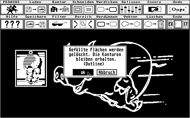 Pegasus Plus atari screenshot