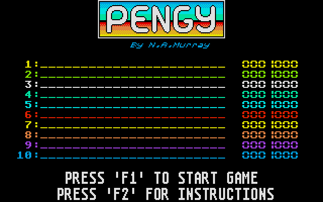 Pengy atari screenshot