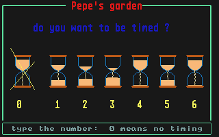 Pepe's Garden atari screenshot