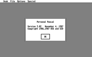 Personal Pascal — screenshot 1