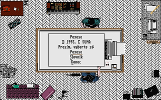 Pexeso atari screenshot