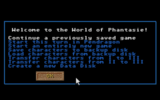 Phantasie III - The Wrath of Nikademus atari screenshot