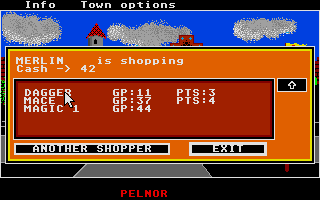 Phantasie atari screenshot