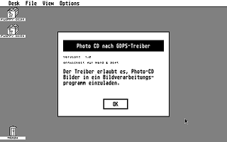 PhotoCD GDPS Driver atari screenshot