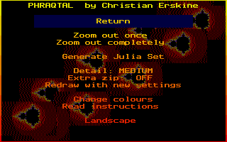 Phraqtal atari screenshot