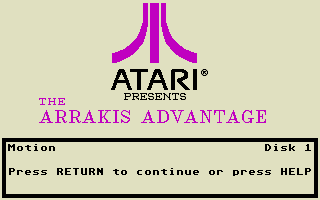 Physics Volume 1 atari screenshot