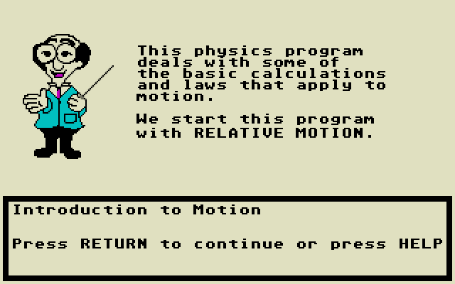 Physics Volume 1 atari screenshot