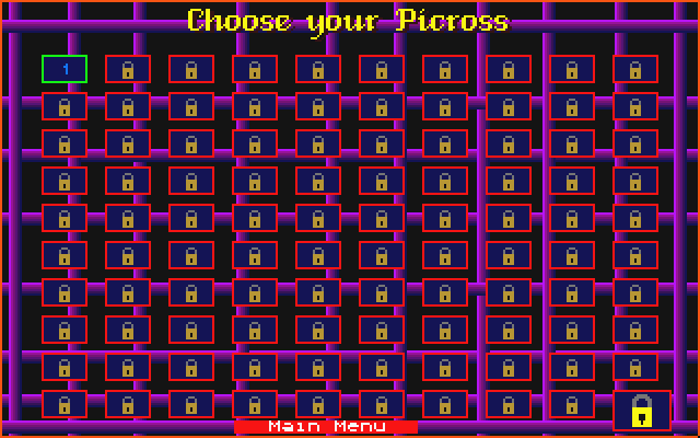 PicrossST atari screenshot