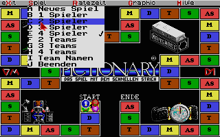 Pictionary atari screenshot