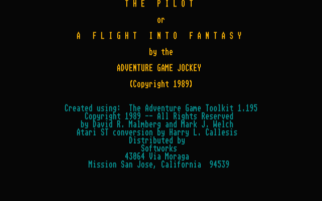 Pilot - Flight into Fantasy (The) — screenshot 1