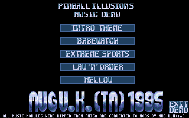 Pinball Illusions Music Demo — screenshot 1