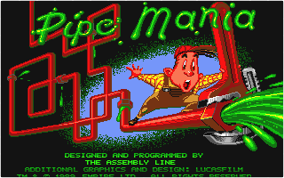 Pipe Mania atari screenshot
