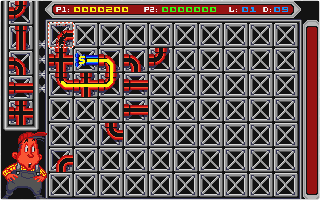 Pipe Mania atari screenshot