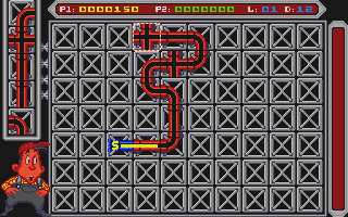 Pipe Mania atari screenshot