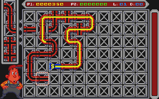 Pipe Mania atari screenshot