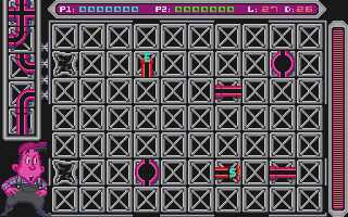 Pipe Mania atari screenshot