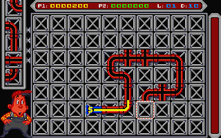 Pipe Mania atari screenshot