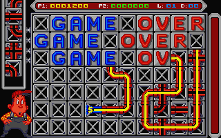 Pipe Mania atari screenshot