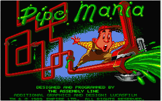 Pipe Mania atari screenshot