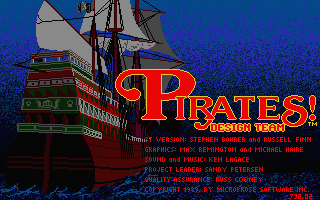 Pirates! atari screenshot