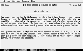 PKS-Dame atari screenshot
