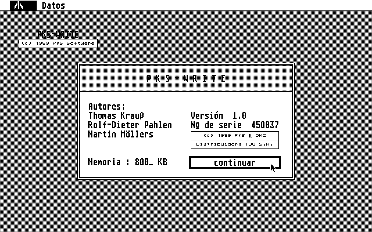 PKS-Write — screenshot 1