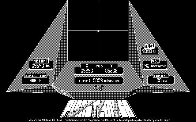 Planetlander atari screenshot