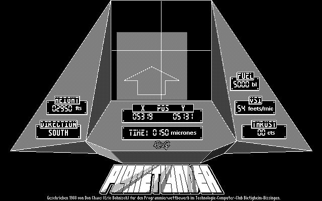 Planetlander atari screenshot