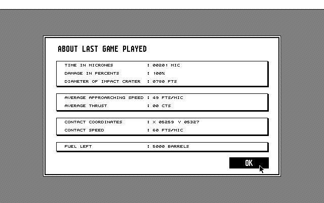 Planetlander atari screenshot