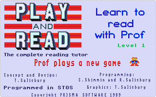 Play and Read - Prof Plays a New Game — screenshot 1