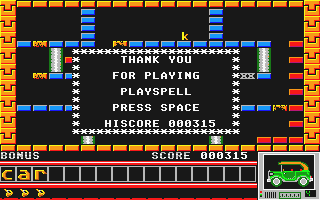 Play Spell atari screenshot