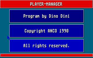Player Manager atari screenshot