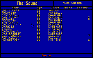 Player Manager atari screenshot